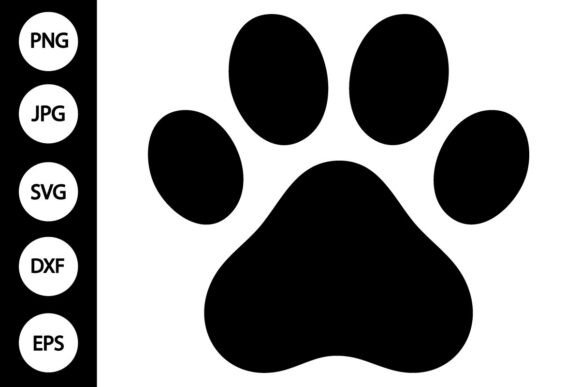 Download Dog Paw Print Silhouette SVG - Premium Resources
