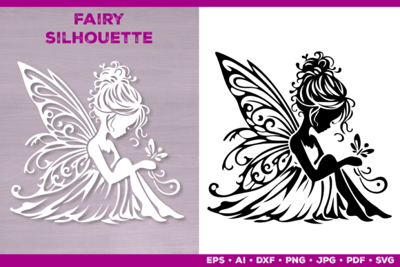 Download Flower Fairy Silhouette SVG - Premium Bundle
